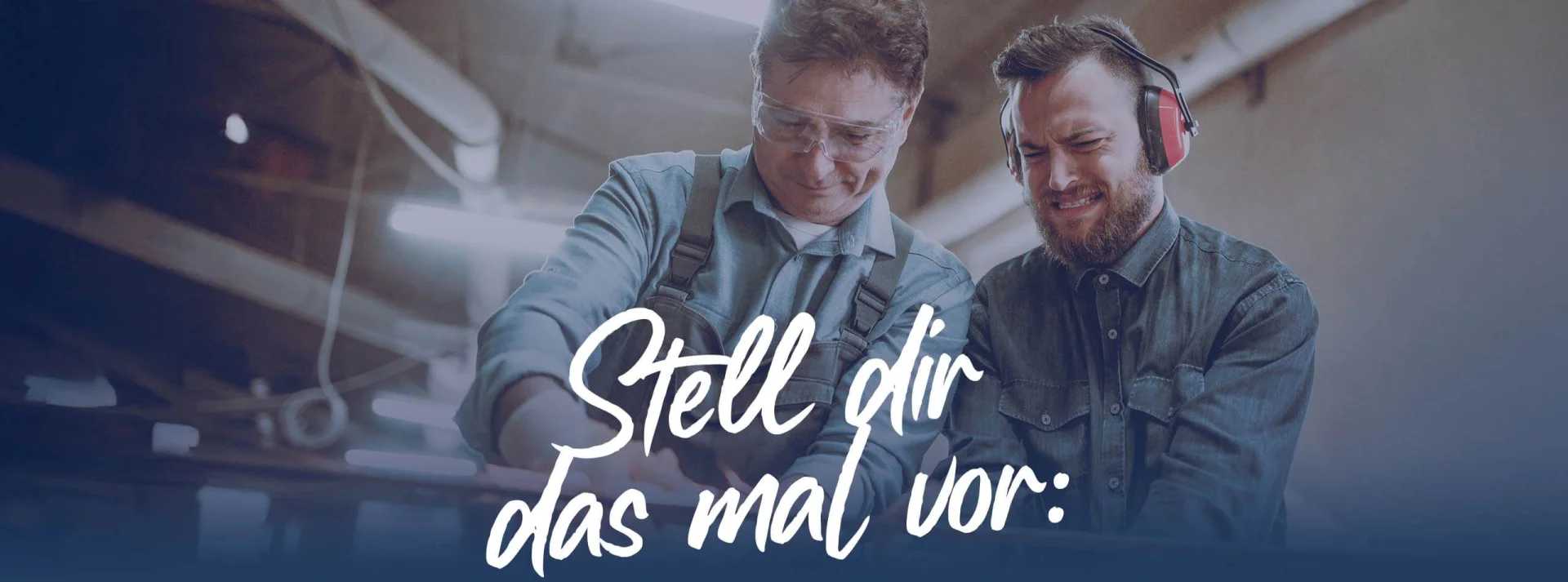 Werkstatt – Auszubildender und Mentor – Gemeinsam hart am arbeiten